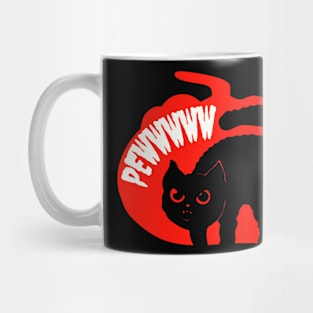 Pew, Cute cat design, Cat design, Cat design t-shirt, Pew cat design, Angry cat design Mug